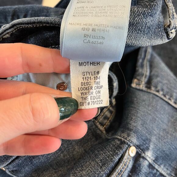 Mother Denim The Looker‎ Crop Jeans in On the Edge Size 25 - Picture 10 of 14